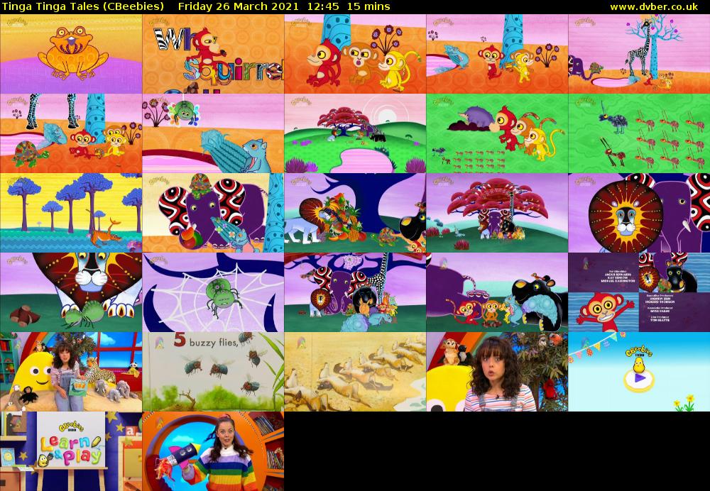 Tinga Tinga Tales (CBeebies) Friday 26 March 2021 12:45 - 13:00