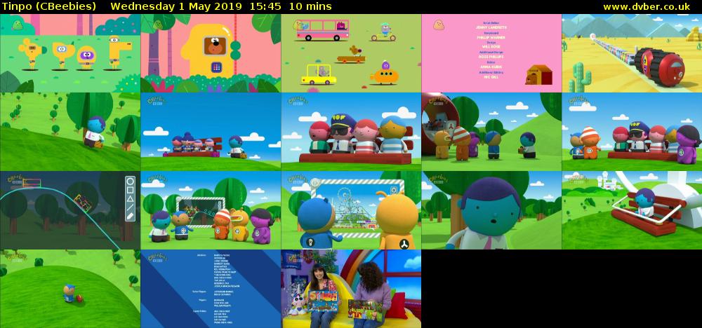 Tinpo (CBeebies) Wednesday 1 May 2019 15:45 - 15:55