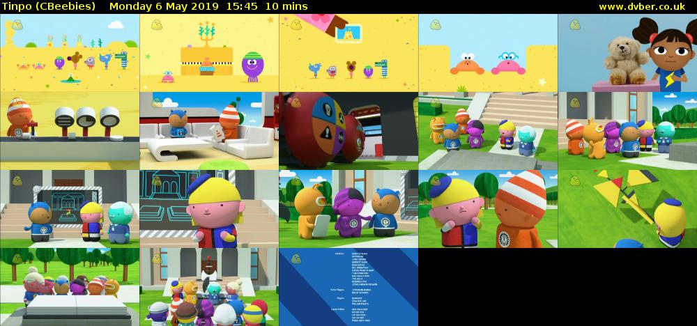Tinpo (CBeebies) Monday 6 May 2019 15:45 - 15:55