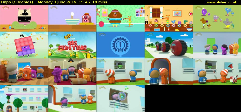 Tinpo (CBeebies) Monday 3 June 2019 15:45 - 15:55