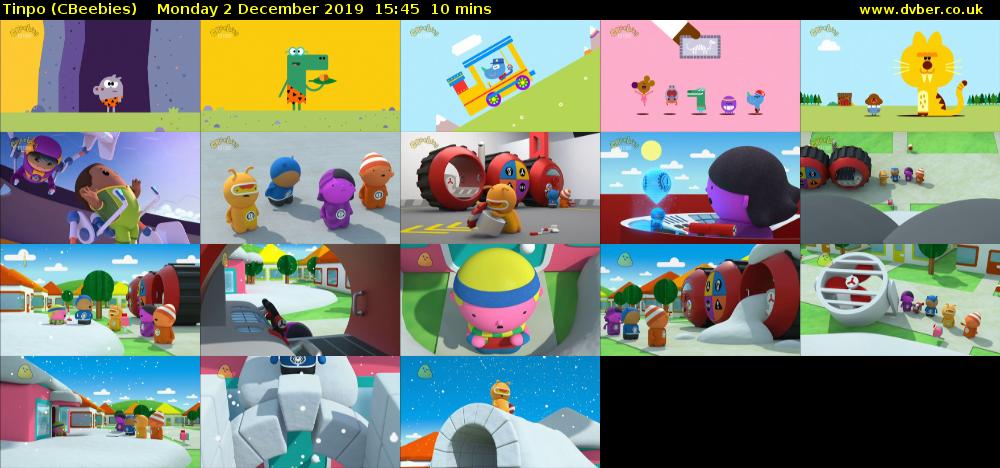 Tinpo (CBeebies) Monday 2 December 2019 15:45 - 15:55