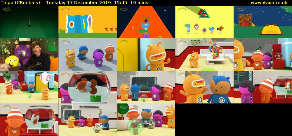 Tinpo (CBeebies) Tuesday 17 December 2019 15:45 - 15:55