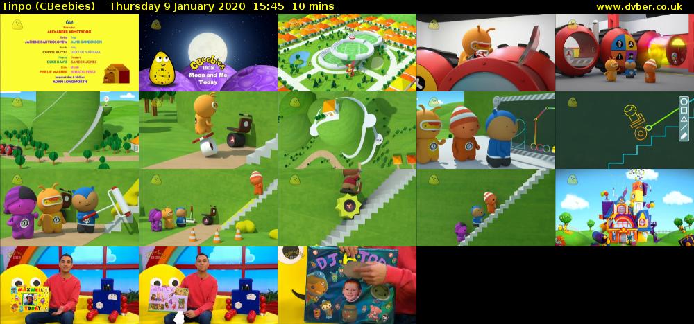 Tinpo (CBeebies) Thursday 9 January 2020 15:45 - 15:55