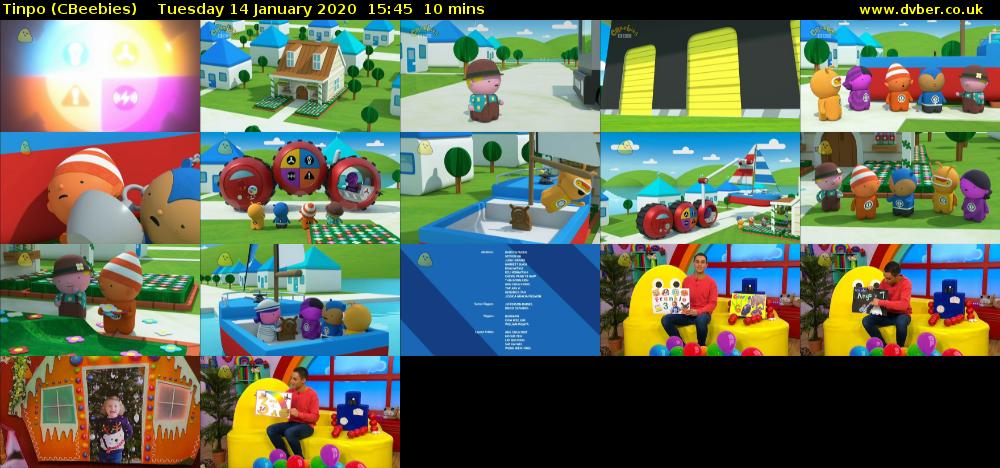 Tinpo (CBeebies) Tuesday 14 January 2020 15:45 - 15:55