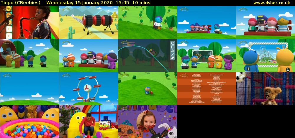 Tinpo (CBeebies) Wednesday 15 January 2020 15:45 - 15:55