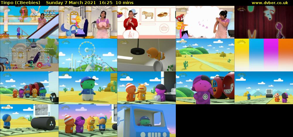 Tinpo (CBeebies) Sunday 7 March 2021 16:25 - 16:35