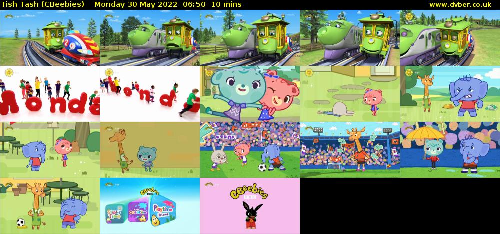 Tish Tash (CBeebies) Monday 30 May 2022 06:50 - 07:00