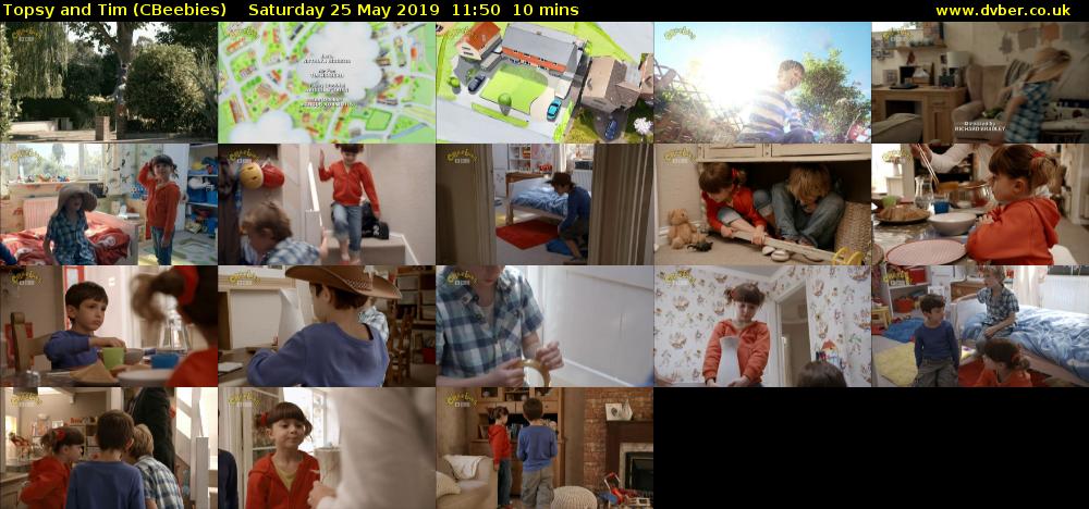 Topsy and Tim (CBeebies) Saturday 25 May 2019 11:50 - 12:00
