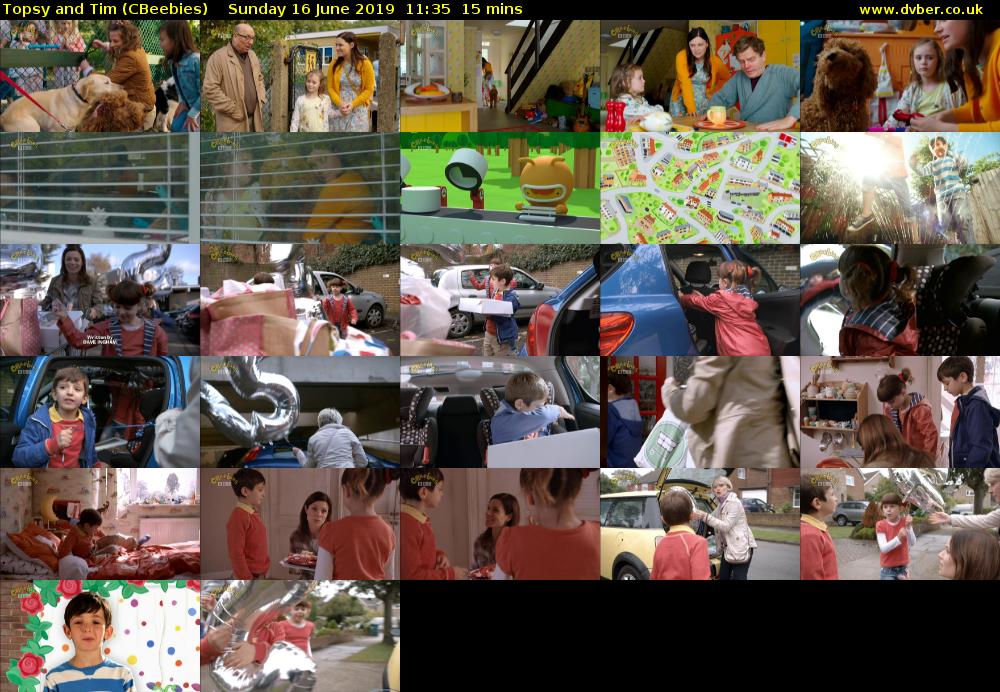 Topsy and Tim (CBeebies) Sunday 16 June 2019 11:35 - 11:50