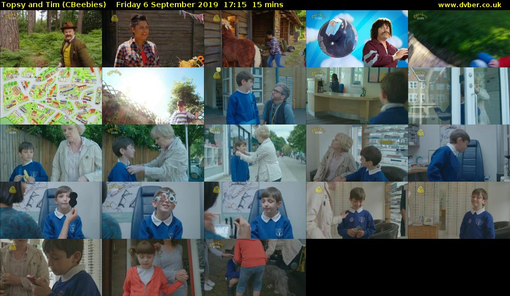 Topsy and Tim (CBeebies) Friday 6 September 2019 17:15 - 17:30