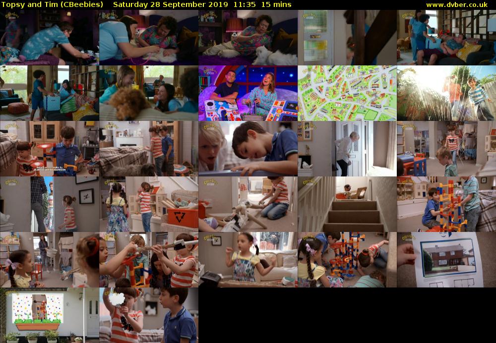 Topsy and Tim (CBeebies) Saturday 28 September 2019 11:35 - 11:50