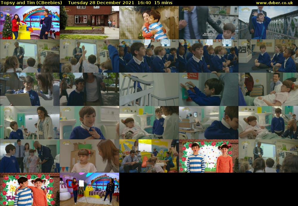 Topsy and Tim (CBeebies) Tuesday 28 December 2021 16:40 - 16:55