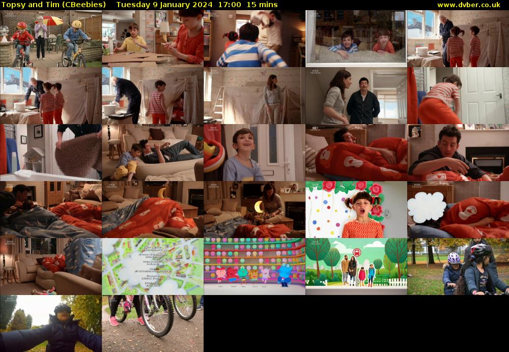 Topsy and Tim (CBeebies) Tuesday 9 January 2024 17:00 - 17:15