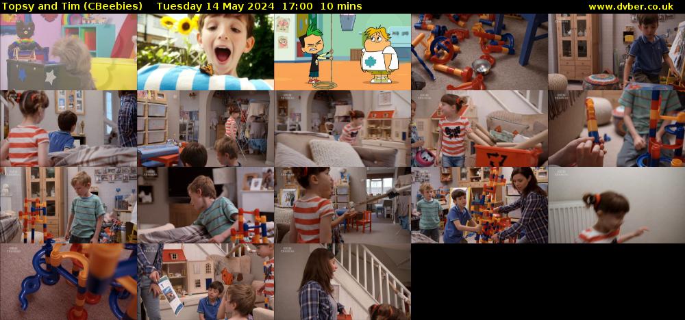 Topsy and Tim (CBeebies) Tuesday 14 May 2024 17:00 - 17:10