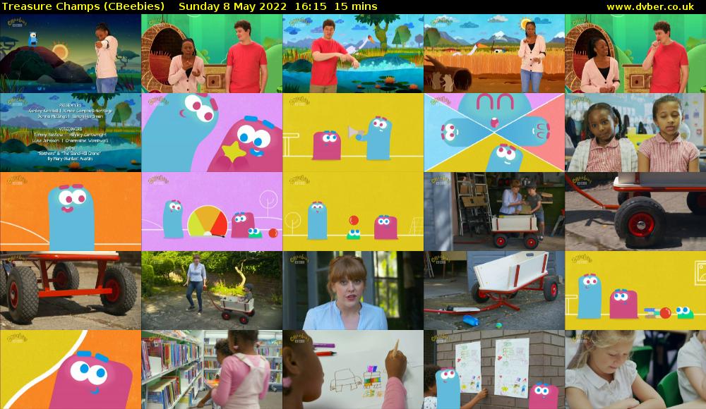 Treasure Champs (CBeebies) Sunday 8 May 2022 16:15 - 16:30