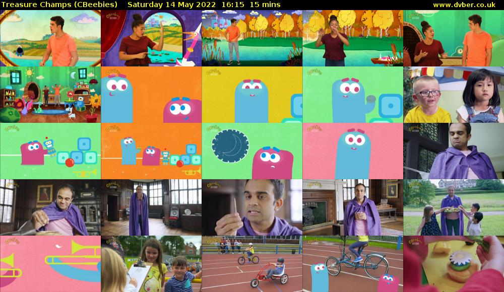 Treasure Champs (CBeebies) Saturday 14 May 2022 16:15 - 16:30