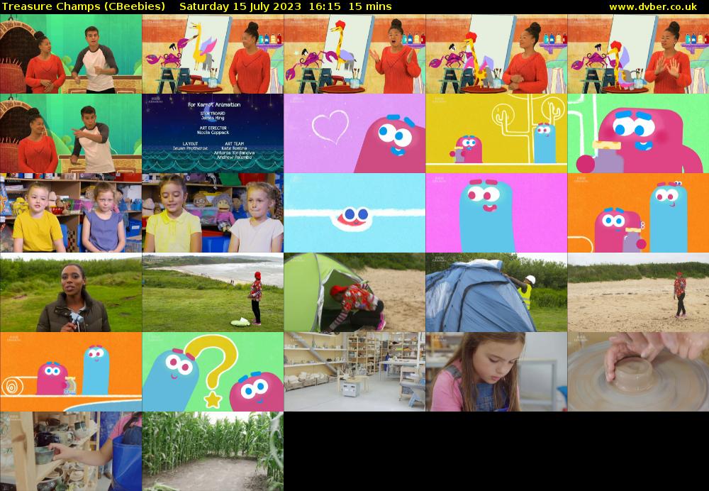 Treasure Champs (CBeebies) Saturday 15 July 2023 16:15 - 16:30