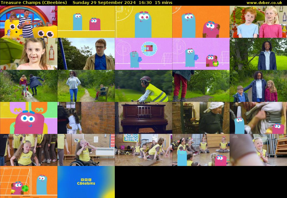 Treasure Champs (CBeebies) Sunday 29 September 2024 16:30 - 16:45