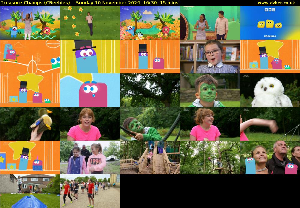 Treasure Champs (CBeebies) Sunday 10 November 2024 16:30 - 16:45