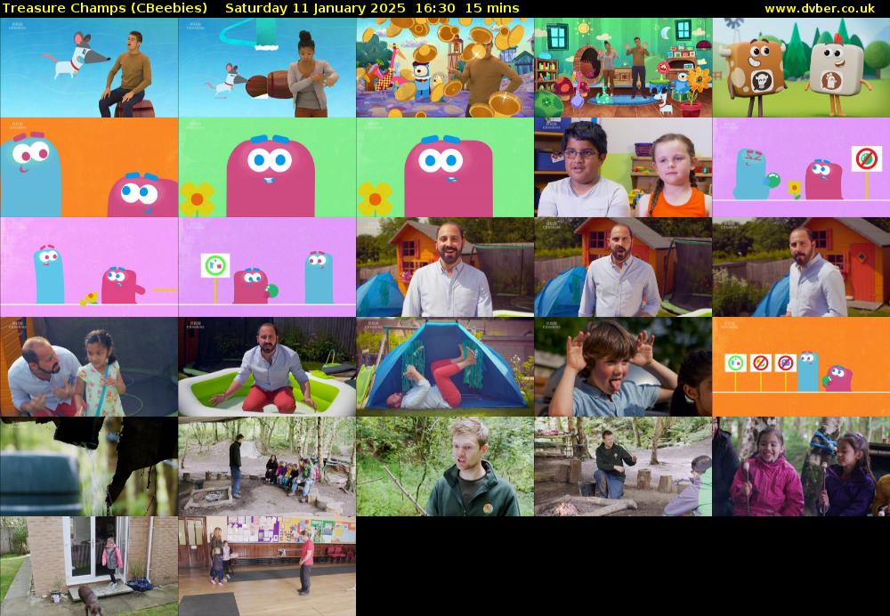 Treasure Champs (CBeebies) Saturday 11 January 2025 16:30 - 16:45