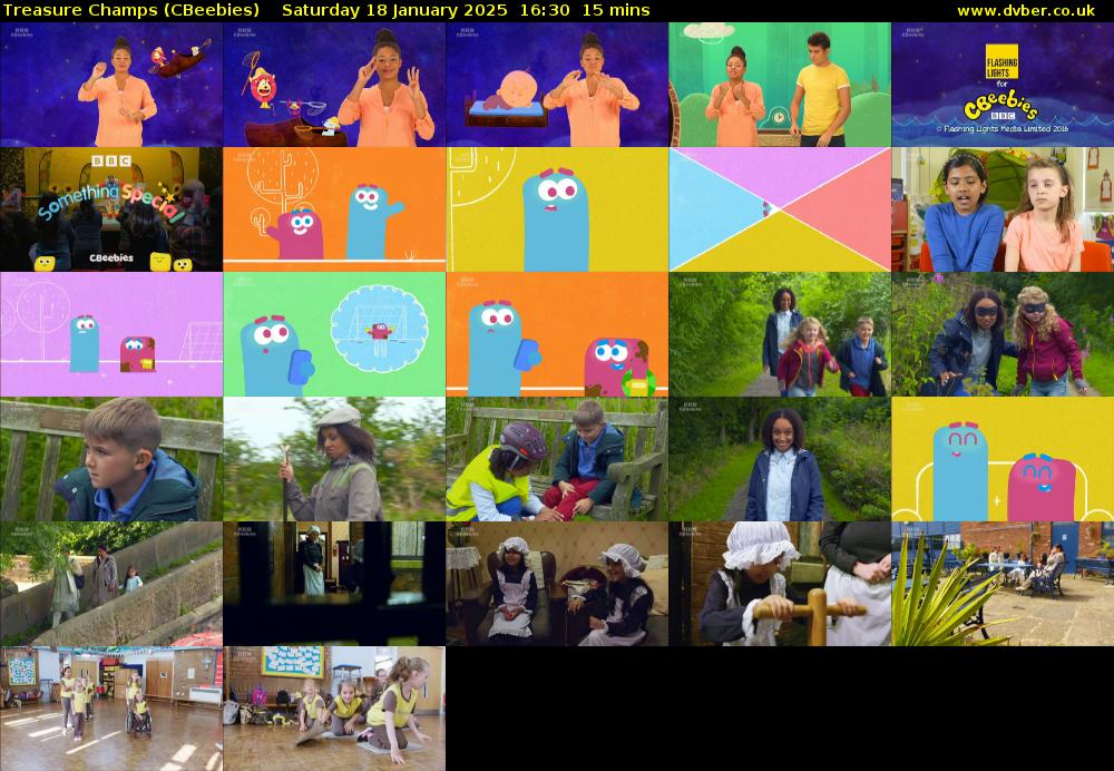 Treasure Champs (CBeebies) Saturday 18 January 2025 16:30 - 16:45