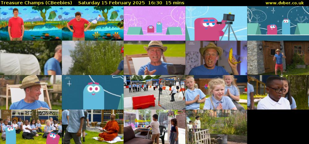 Treasure Champs (CBeebies) Saturday 15 February 2025 16:30 - 16:45