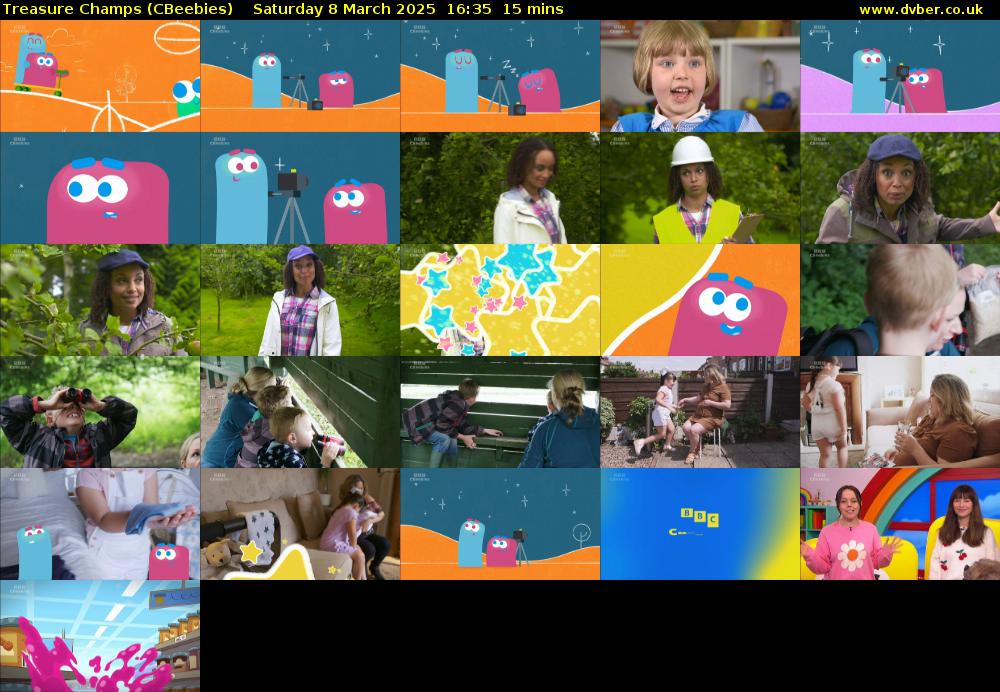 Treasure Champs (CBeebies) Saturday 8 March 2025 16:35 - 16:50