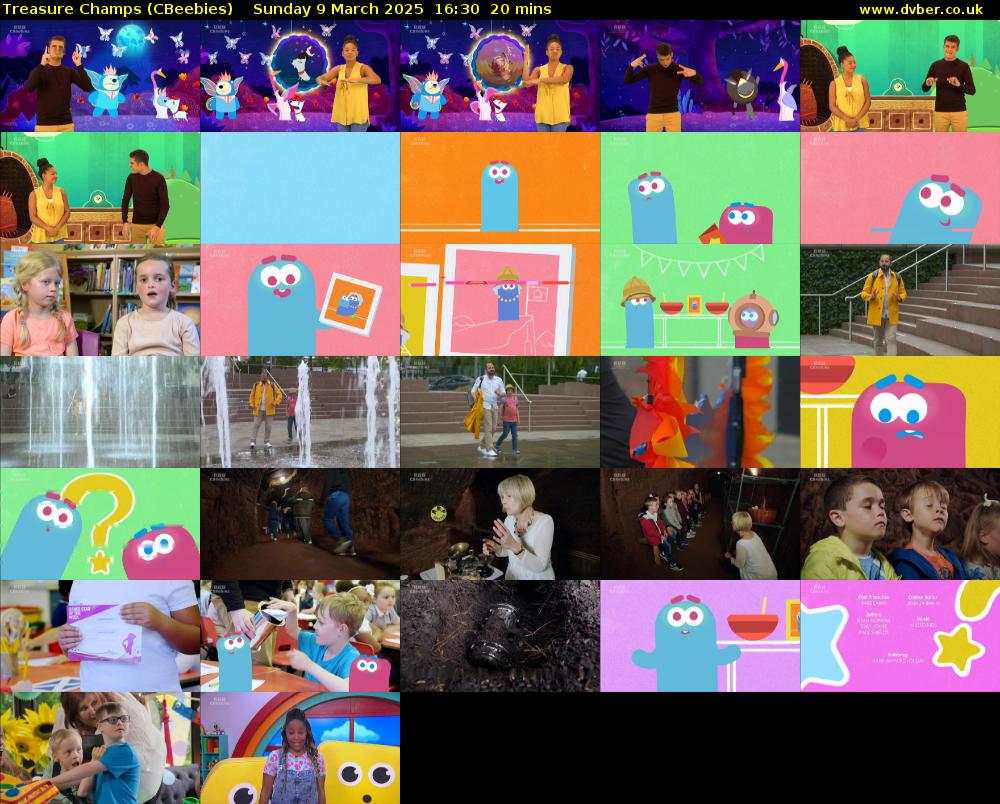 Treasure Champs (CBeebies) Sunday 9 March 2025 16:30 - 16:50