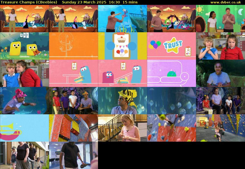 Treasure Champs (CBeebies) Sunday 23 March 2025 16:30 - 16:45