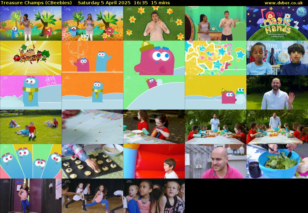 Treasure Champs (CBeebies) Saturday 5 April 2025 16:35 - 16:50