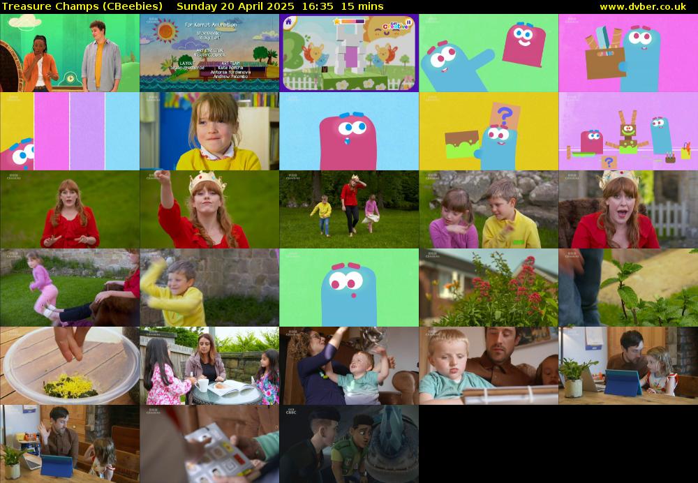 Treasure Champs (CBeebies) Sunday 20 April 2025 16:35 - 16:50