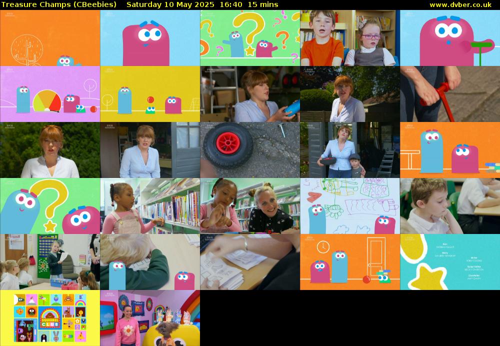Treasure Champs (CBeebies) Saturday 10 May 2025 16:40 - 16:55