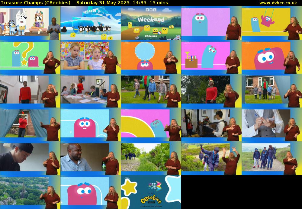 Treasure Champs (CBeebies) Saturday 31 May 2025 14:35 - 14:50