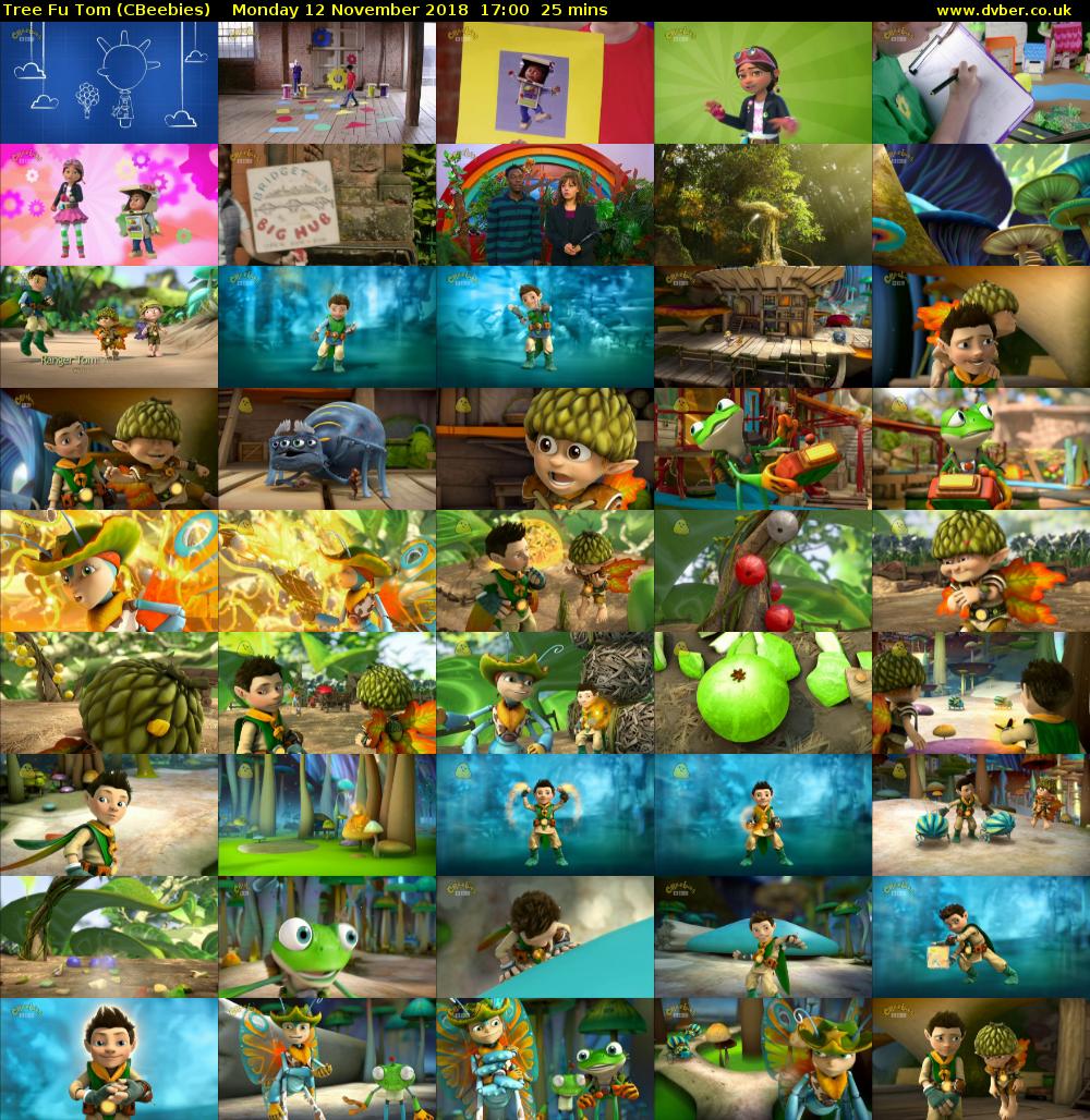 Tree Fu Tom (CBeebies) Monday 12 November 2018 17:00 - 17:25