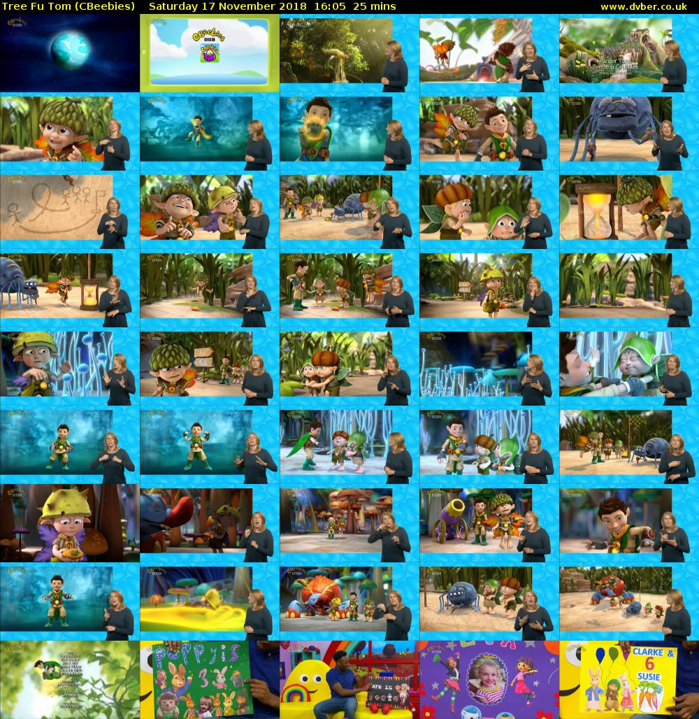 Tree Fu Tom (CBeebies) Saturday 17 November 2018 16:05 - 16:30