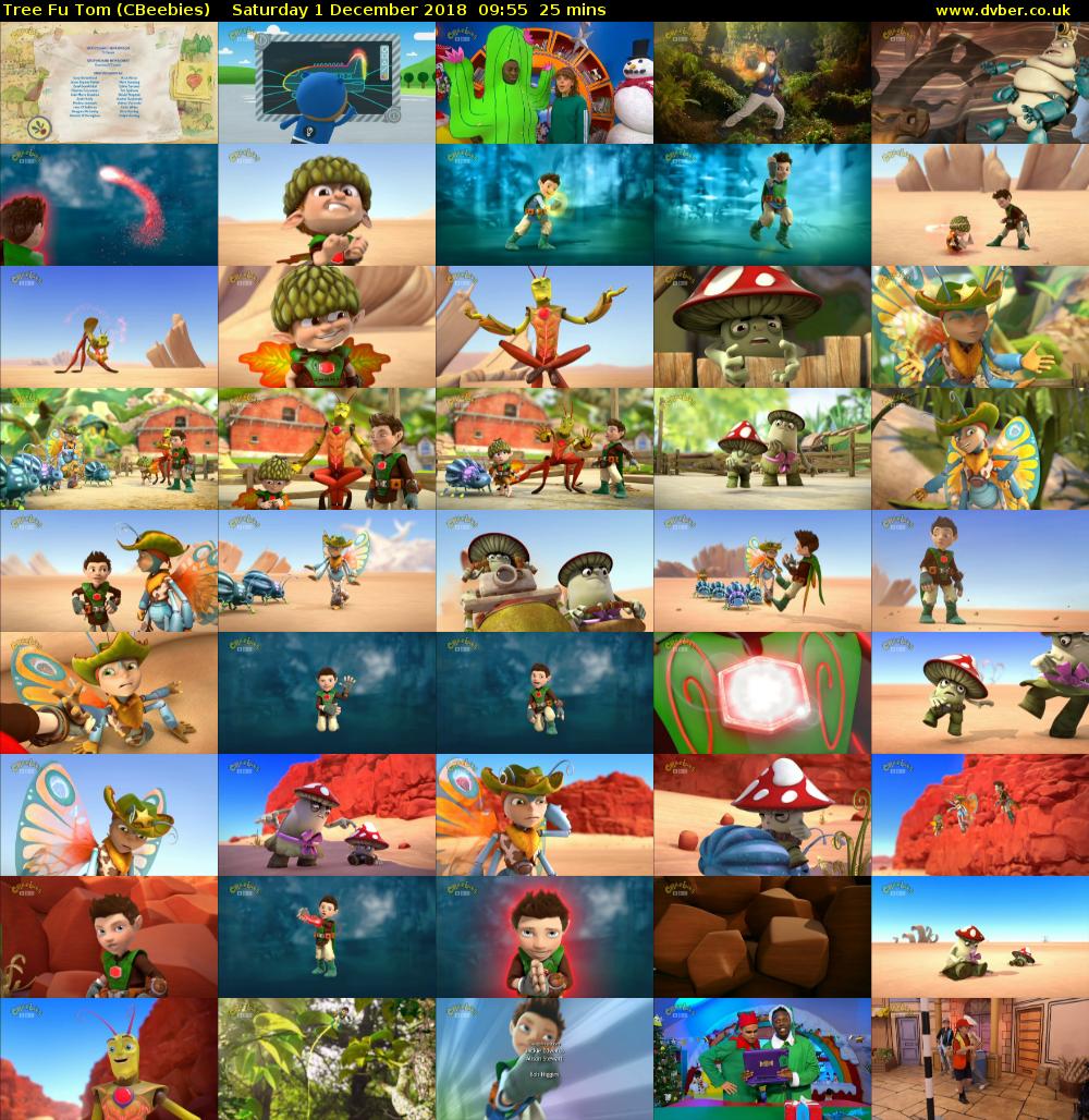 Tree Fu Tom (CBeebies) Saturday 1 December 2018 09:55 - 10:20