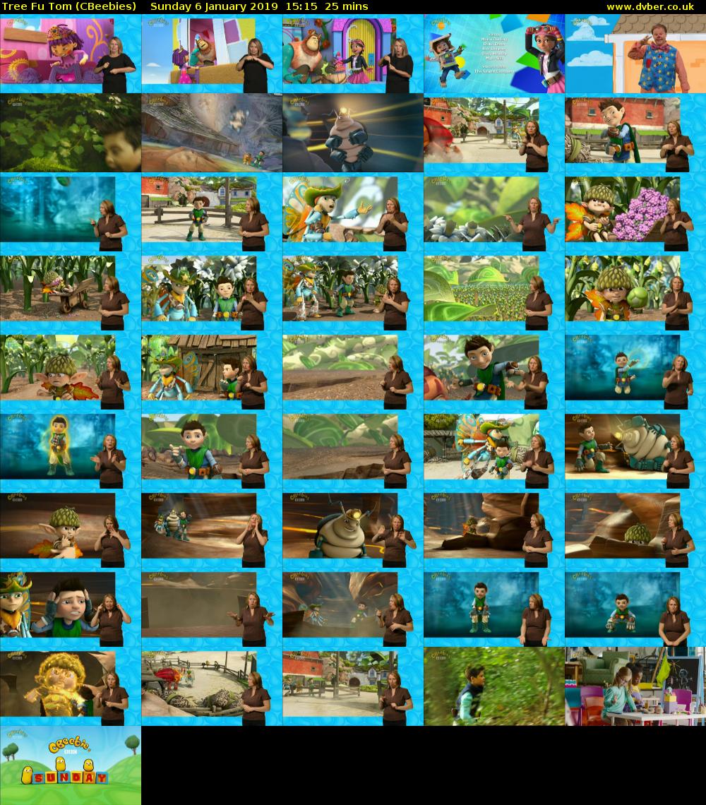 Tree Fu Tom (CBeebies) Sunday 6 January 2019 15:15 - 15:40