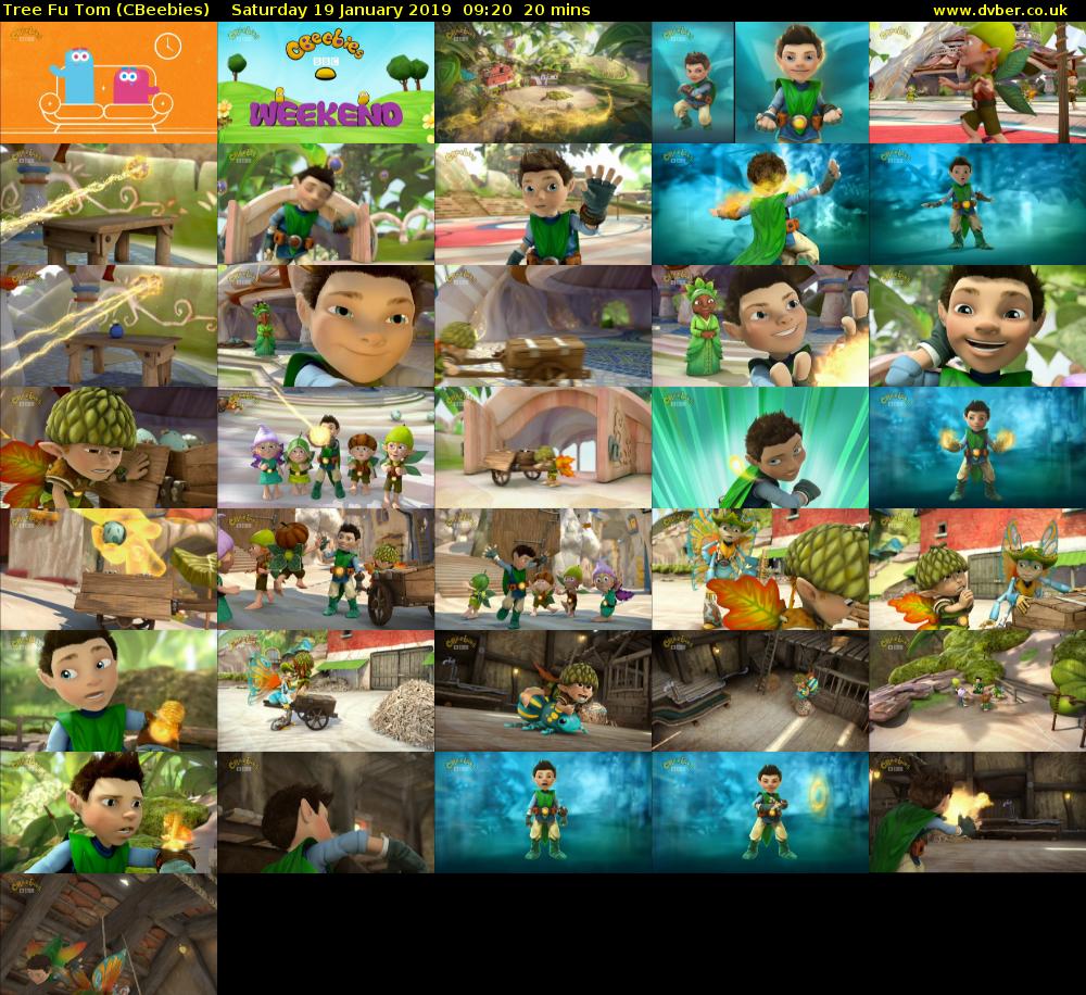 Tree Fu Tom (CBeebies) Saturday 19 January 2019 09:20 - 09:40