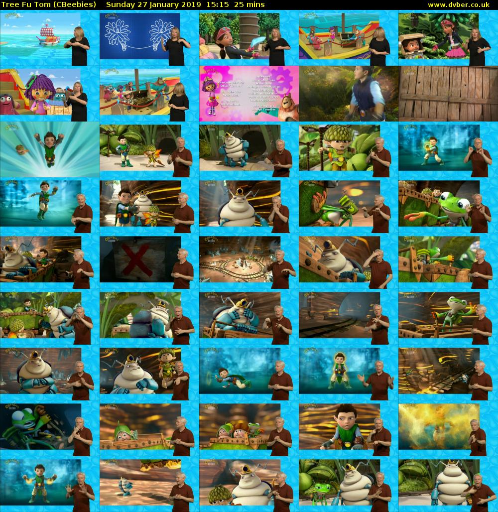 Tree Fu Tom (CBeebies) Sunday 27 January 2019 15:15 - 15:40