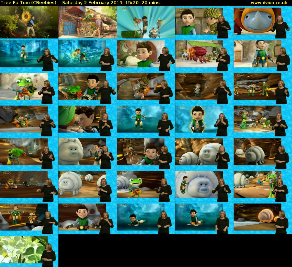 Tree Fu Tom (CBeebies) Saturday 2 February 2019 15:20 - 15:40