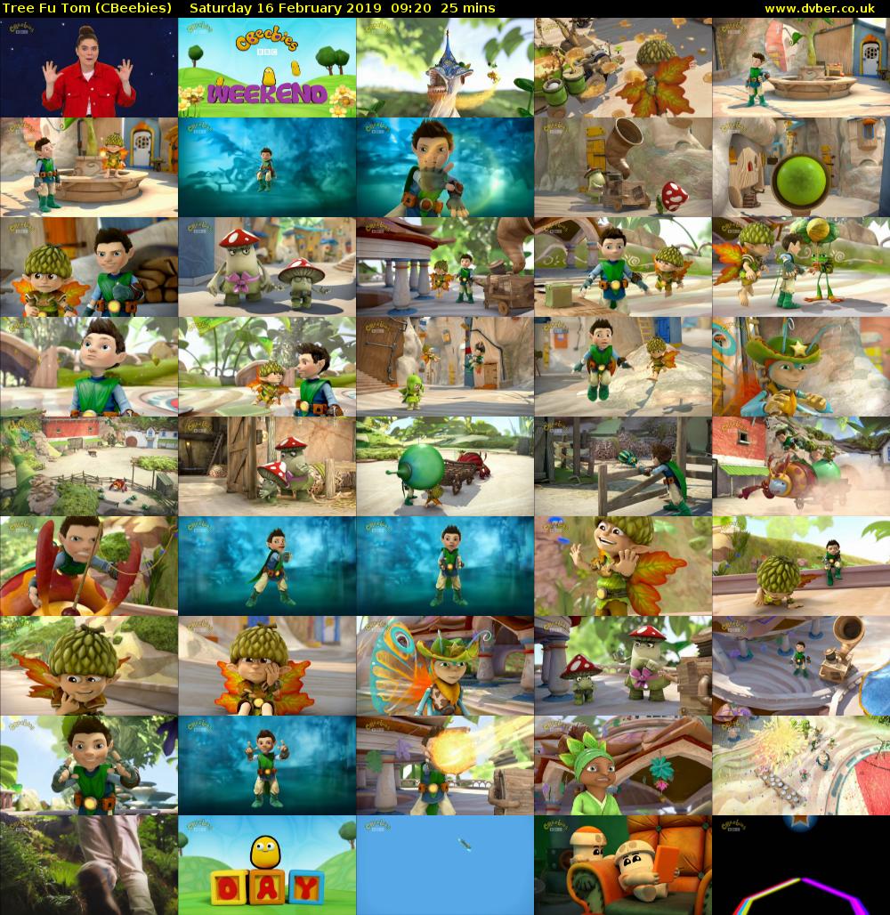 Tree Fu Tom (CBeebies) Saturday 16 February 2019 09:20 - 09:45