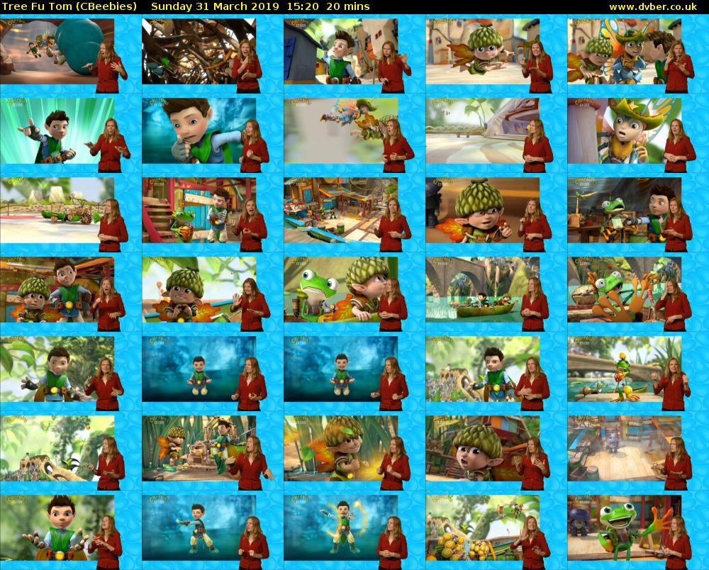 Tree Fu Tom (CBeebies) Sunday 31 March 2019 15:20 - 15:40