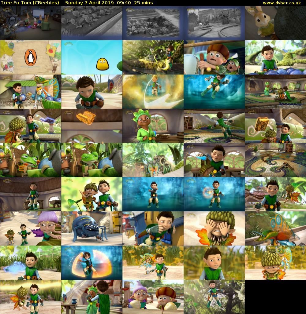 Tree Fu Tom (CBeebies) Sunday 7 April 2019 09:40 - 10:05