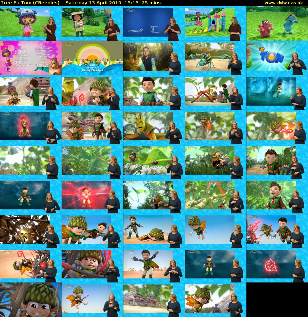 Tree Fu Tom (CBeebies) Saturday 13 April 2019 15:15 - 15:40