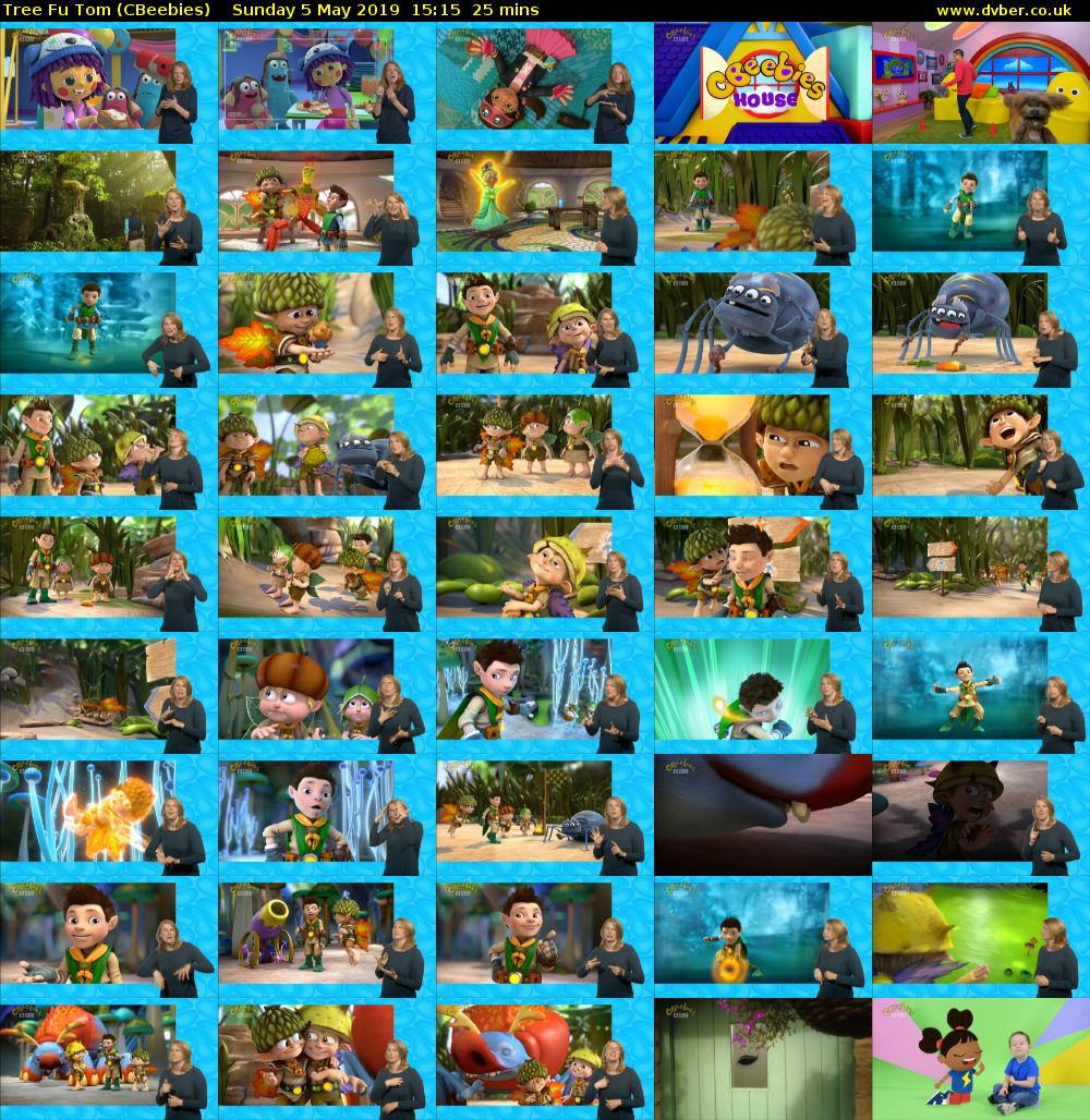 Tree Fu Tom (CBeebies) Sunday 5 May 2019 15:15 - 15:40