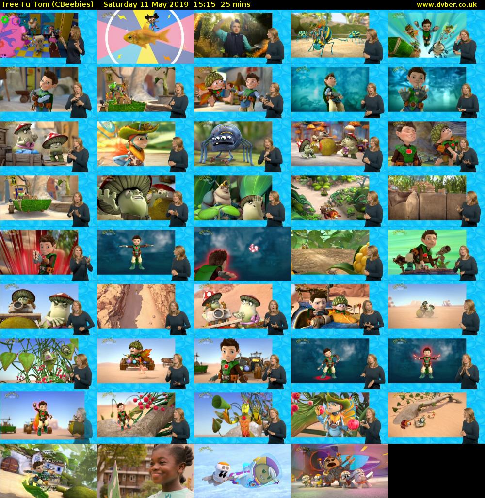 Tree Fu Tom (CBeebies) Saturday 11 May 2019 15:15 - 15:40