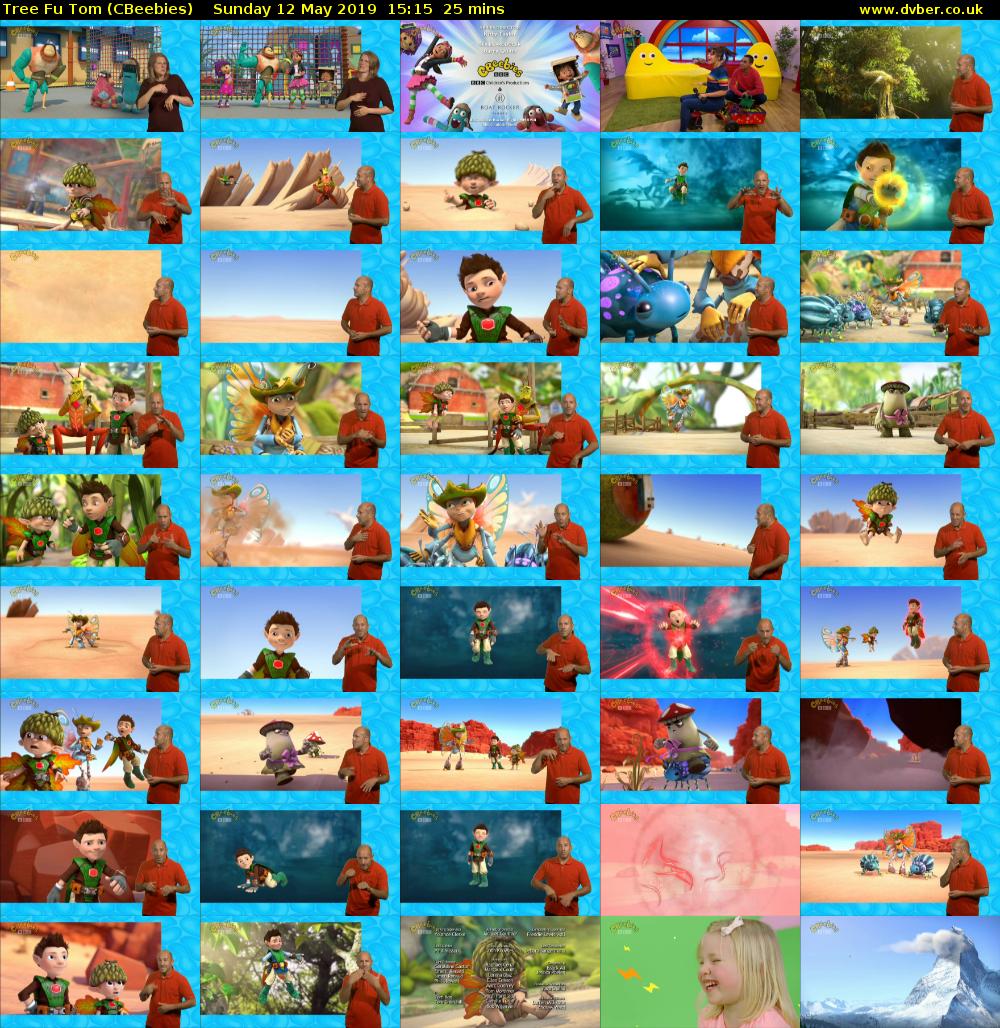 Tree Fu Tom (CBeebies) Sunday 12 May 2019 15:15 - 15:40