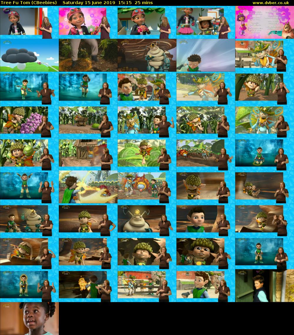 Tree Fu Tom (CBeebies) Saturday 15 June 2019 15:15 - 15:40