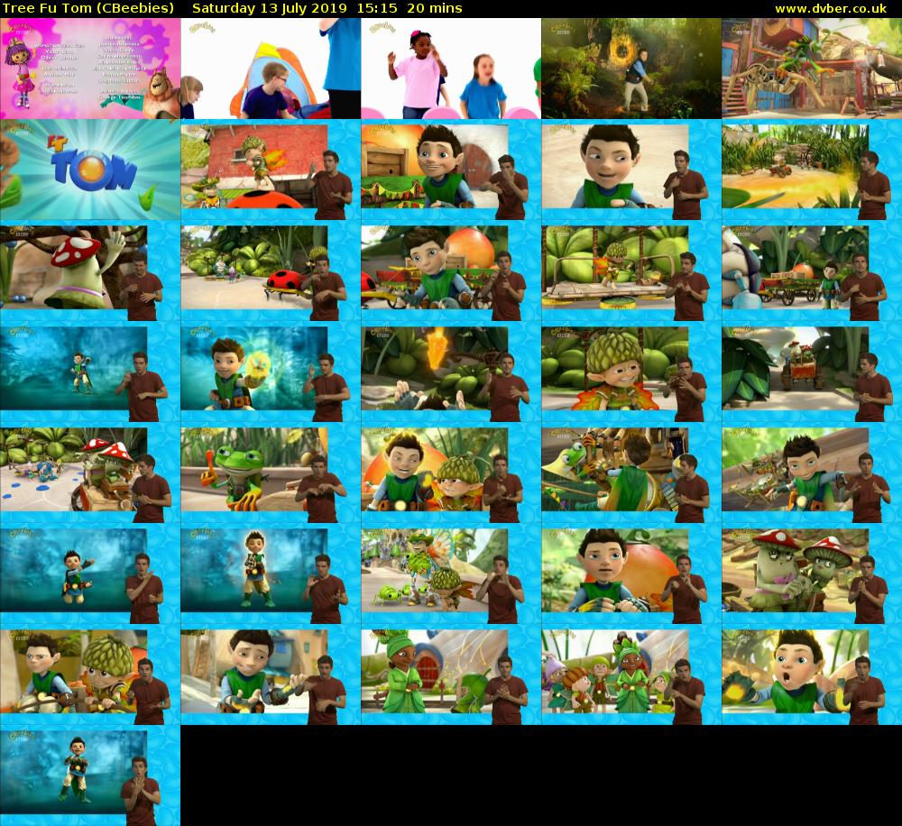 Tree Fu Tom (CBeebies) Saturday 13 July 2019 15:15 - 15:35