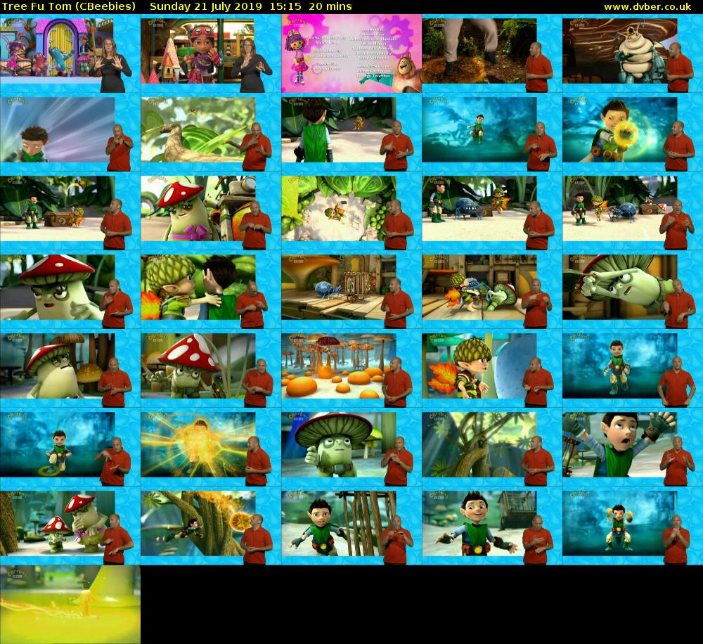 Tree Fu Tom (CBeebies) Sunday 21 July 2019 15:15 - 15:35